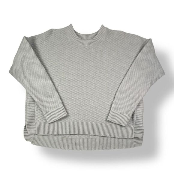 Madewell Pickford Pullover Boxy Gray Sweater Size Extra Large - Picture 1 of 5